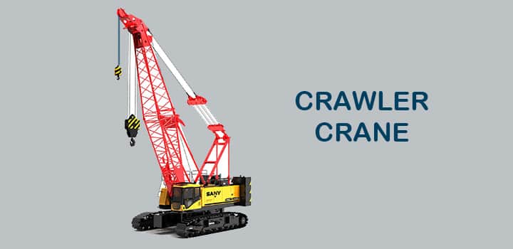 crawler crane type machine machinery working parts