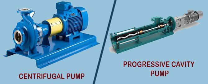 difference progressive cavity pump centrifugal pump