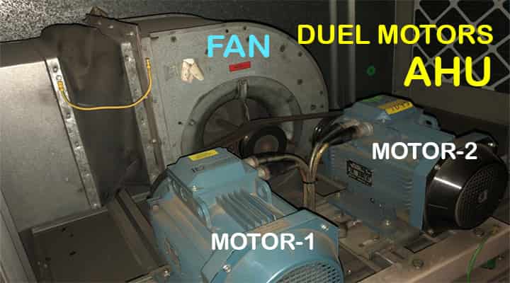 duel motors air handling units