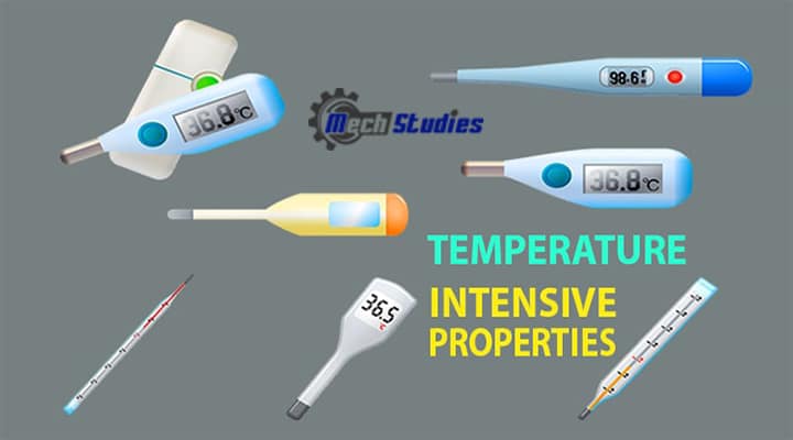 intensive properties temperature examples