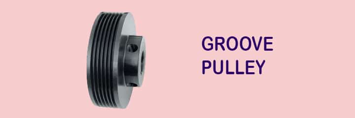 pulley groove type work mechanism parts