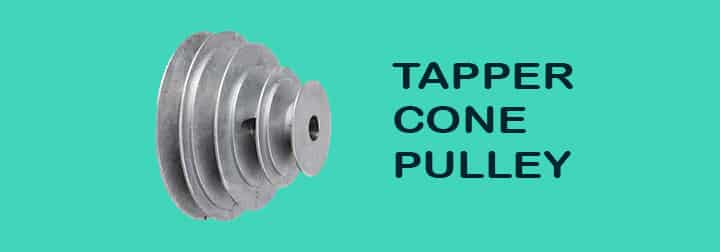 pulley tapper cone type work mechanism parts