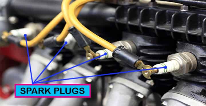 spark plugs in car example