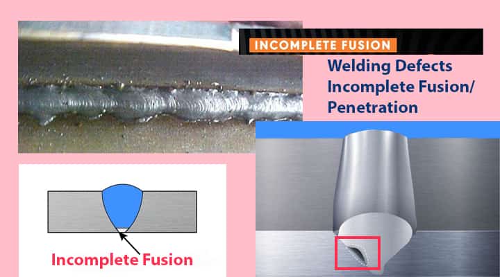 welding defects incomplete fusion penetration